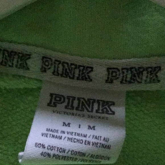 Neon green PINK quarter zip - Picture 3 of 4